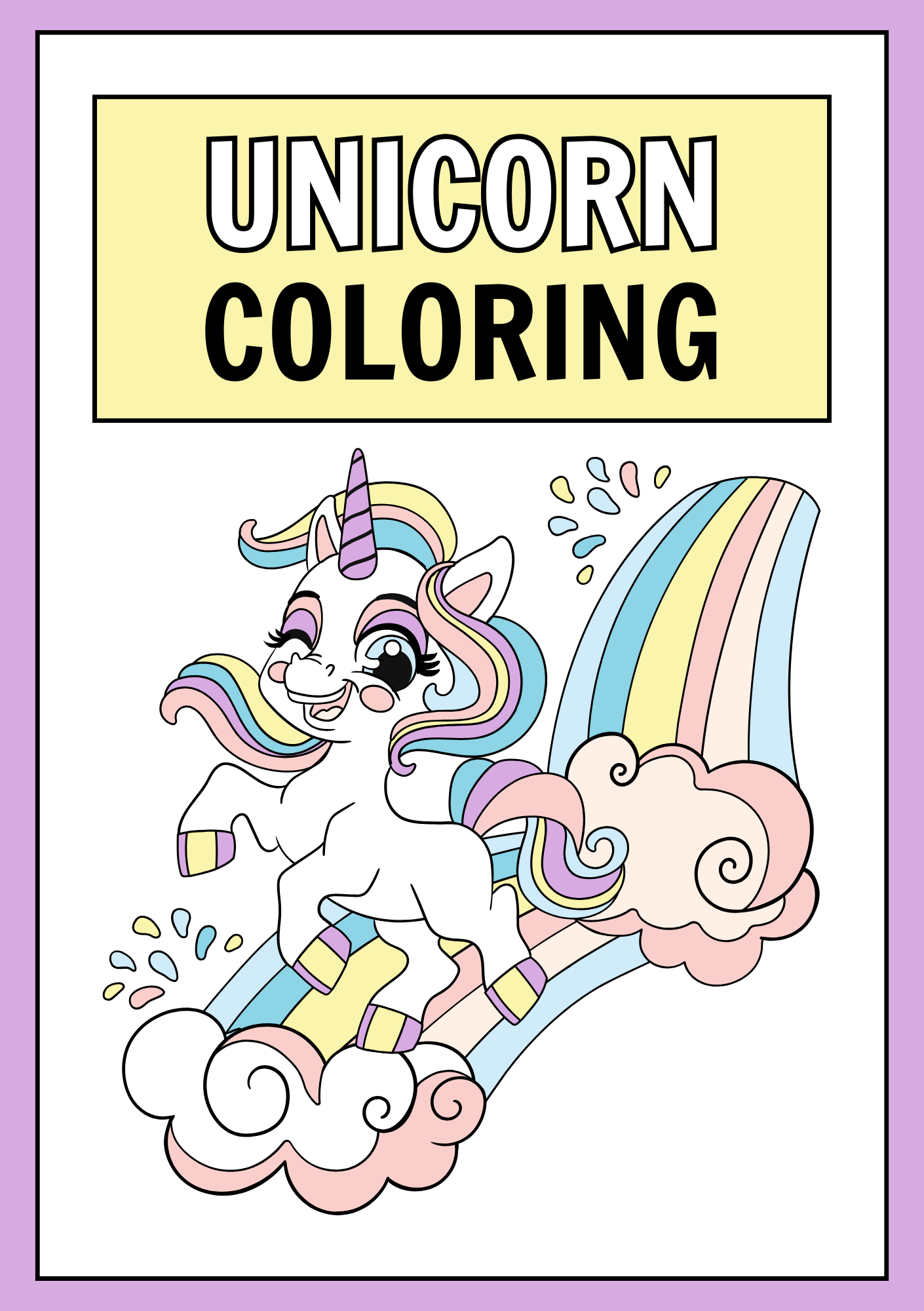 Unicorn Coloring Booklet