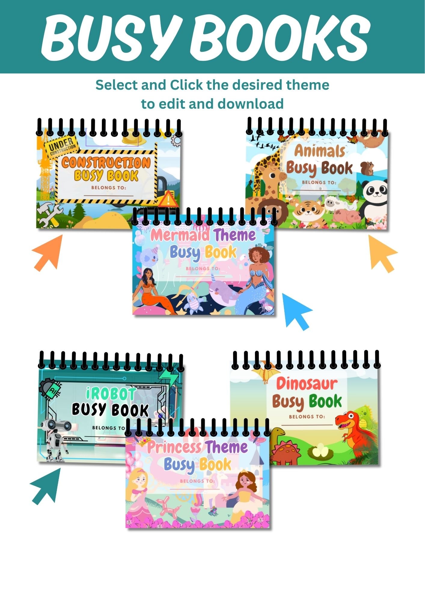 BUNDLE Editable Busy Book - Image 3